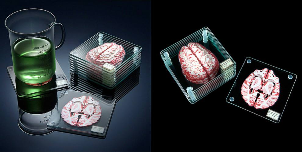 The-10-piece-brain-specimen-coaster-set-you’ll-need-for-your-next-geeky-party